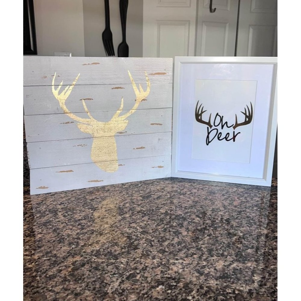 HOBBY LOBBY OH DEAR HOME ACCENT DEER DECOR WALL ART